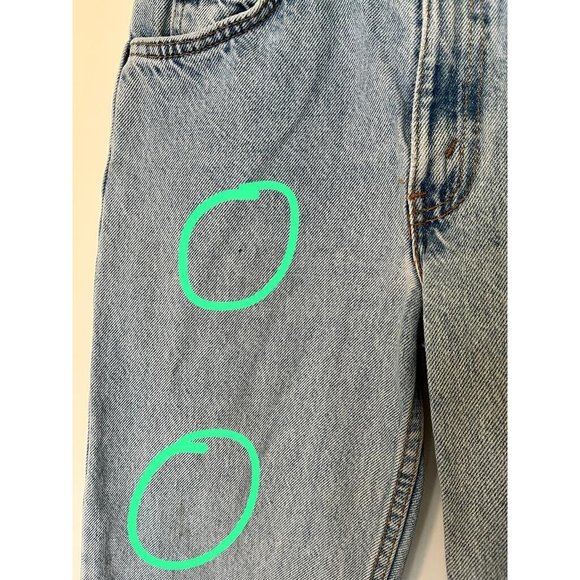 Vintage Levis 550 Jeans Mens 26X28 Orange Tab 90s Relaxed Student Fit Light Wash - Picture 5 of 16